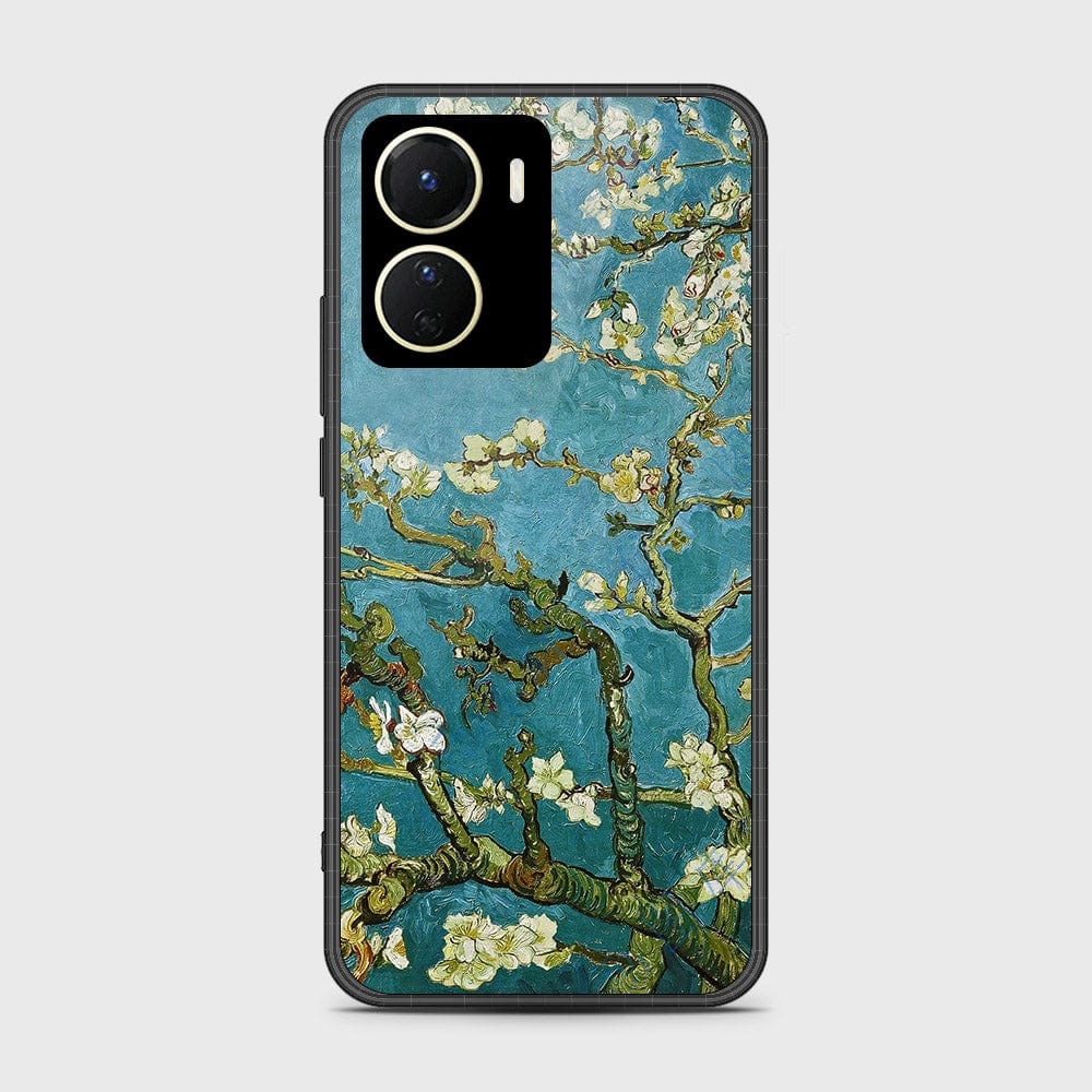 Vivo Y35 5G Cover- Floral Series 2 - HQ Ultra Shine Premium Infinity Glass Soft Silicon Borders Case