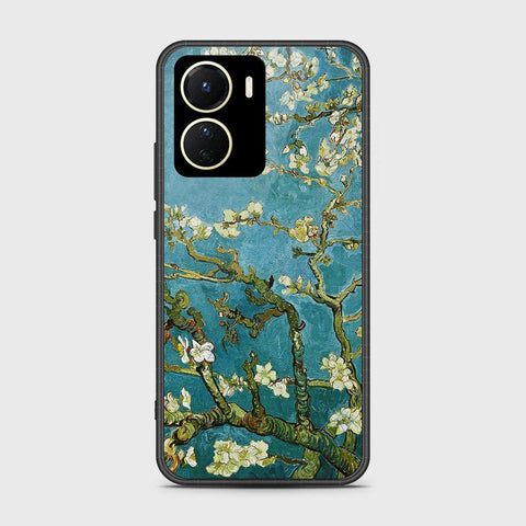 Vivo Y16 Cover- Floral Series 2 - HQ Ultra Shine Premium Infinity Glass Soft Silicon Borders Case