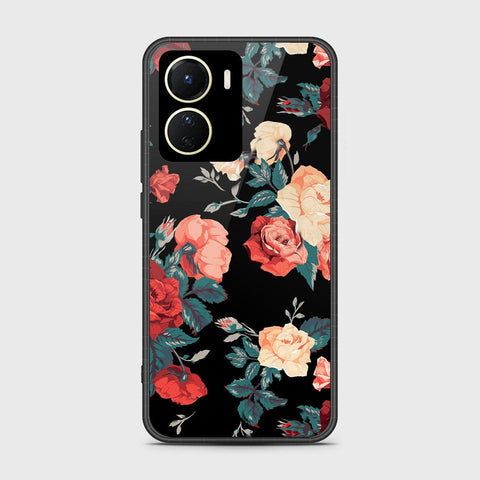 Vivo Y35 5G Cover- Floral Series 2 - HQ Ultra Shine Premium Infinity Glass Soft Silicon Borders Case