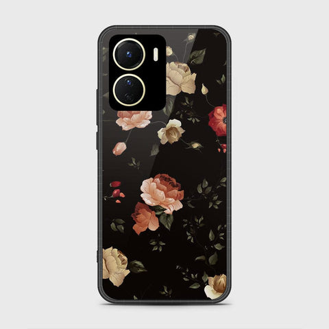 Vivo Y35 5G Cover- Floral Series 2 - HQ Ultra Shine Premium Infinity Glass Soft Silicon Borders Case