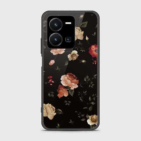 Vivo Y35 4G Cover- Floral Series 2 - HQ Ultra Shine Premium Infinity Glass Soft Silicon Borders Case