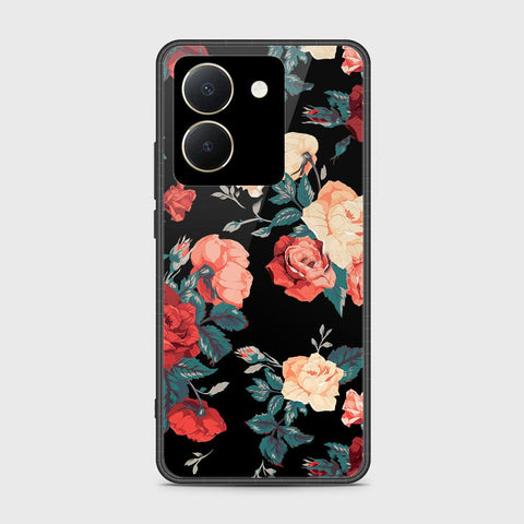 Vivo Y36 4G Cover- Floral Series 2 - HQ Ultra Shine Premium Infinity Glass Soft Silicon Borders Case