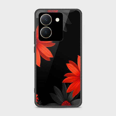 Vivo Y36 4G Cover- Floral Series 2 - HQ Ultra Shine Premium Infinity Glass Soft Silicon Borders Case