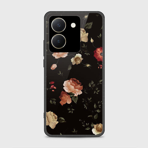 Vivo Y36 4G Cover- Floral Series 2 - HQ Ultra Shine Premium Infinity Glass Soft Silicon Borders Case