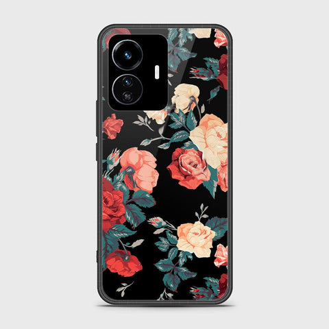 Vivo Y77 5G Cover - Floral Series 2 - HQ Ultra Shine Premium Infinity Glass Soft Silicon Borders Case