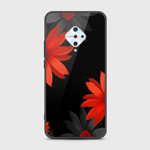 Vivo Y9s Cover- Floral Series 2 - HQ Ultra Shine Premium Infinity Glass Soft Silicon Borders Case