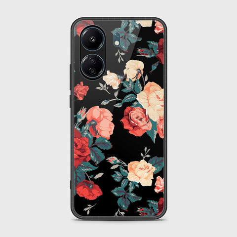 Xiaomi Poco C65 Cover- Floral Series 2 - HQ Ultra Shine Premium Infinity Glass Soft Silicon Borders Case