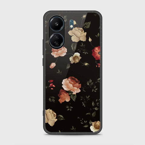 Xiaomi Poco C65 Cover- Floral Series 2 - HQ Ultra Shine Premium Infinity Glass Soft Silicon Borders Case