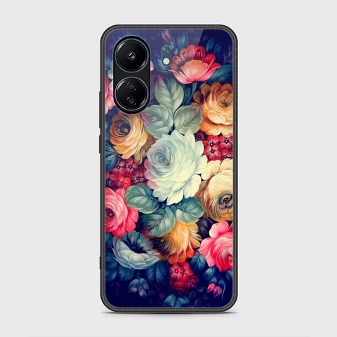 Xiaomi Poco C65 Cover- Floral Series 2 - HQ Ultra Shine Premium Infinity Glass Soft Silicon Borders Case