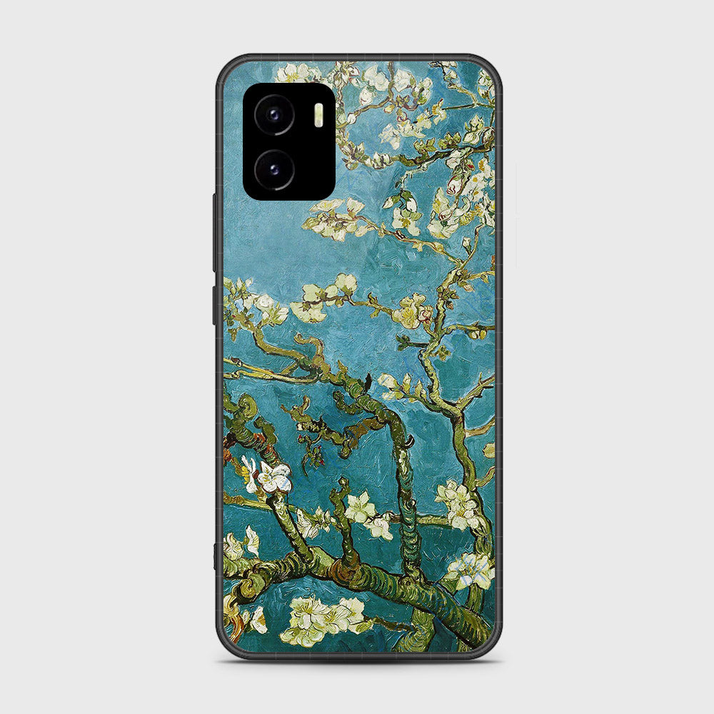 Vivo Y10 Cover- Floral Series 2 - HQ Ultra Shine Premium Infinity Glass Soft Silicon Borders Case