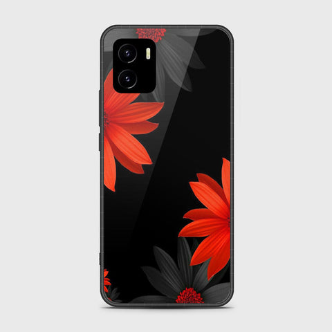 Vivo Y10 Cover- Floral Series 2 - HQ Ultra Shine Premium Infinity Glass Soft Silicon Borders Case