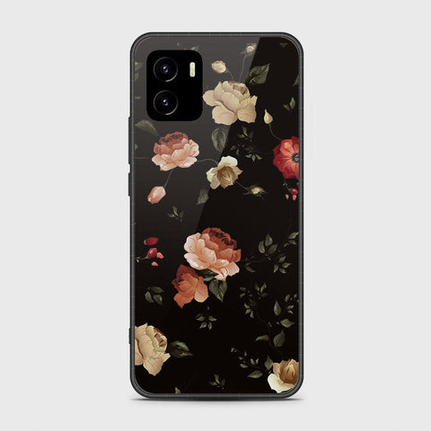 Vivo Y10 Cover- Floral Series 2 - HQ Ultra Shine Premium Infinity Glass Soft Silicon Borders Case