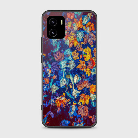 Vivo Y10 Cover- Floral Series 2 - HQ Ultra Shine Premium Infinity Glass Soft Silicon Borders Case