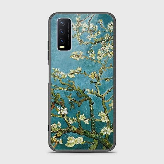 Vivo Y20T Cover - Floral Series 2 - HQ Ultra Shine Premium Infinity Glass Soft Silicon Borders Case