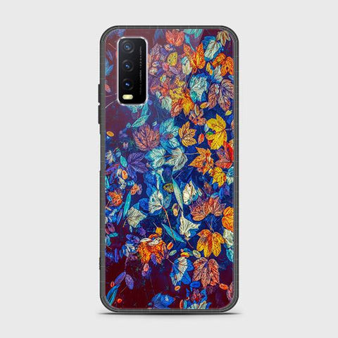 Vivo Y20T Cover - Floral Series 2 - HQ Ultra Shine Premium Infinity Glass Soft Silicon Borders Case