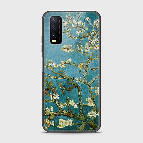 Vivo Y20a Cover - Floral Series 2 - HQ Ultra Shine Premium Infinity Glass Soft Silicon Borders Case