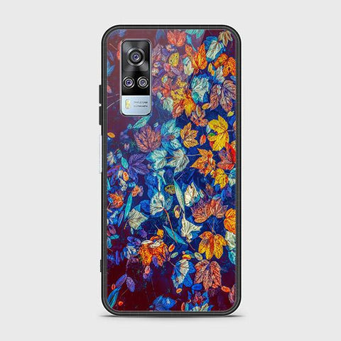 Vivo Y51a Cover - Floral Series 2 - HQ Ultra Shine Premium Infinity Glass Soft Silicon Borders Case