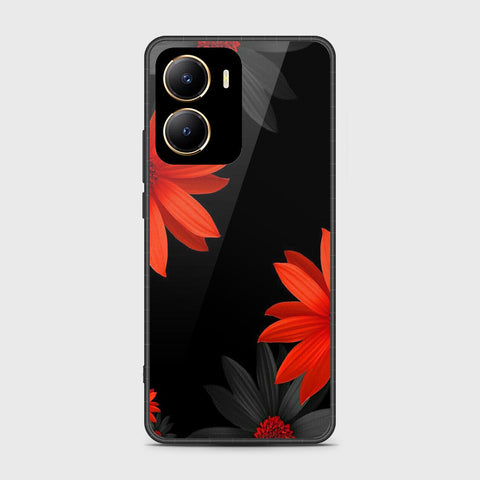 Vivo Y56 Cover- Floral Series 2 - HQ Ultra Shine Premium Infinity Glass Soft Silicon Borders Case