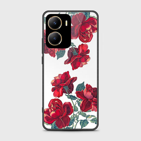 Vivo Y56 Cover- Floral Series 2 - HQ Ultra Shine Premium Infinity Glass Soft Silicon Borders Case