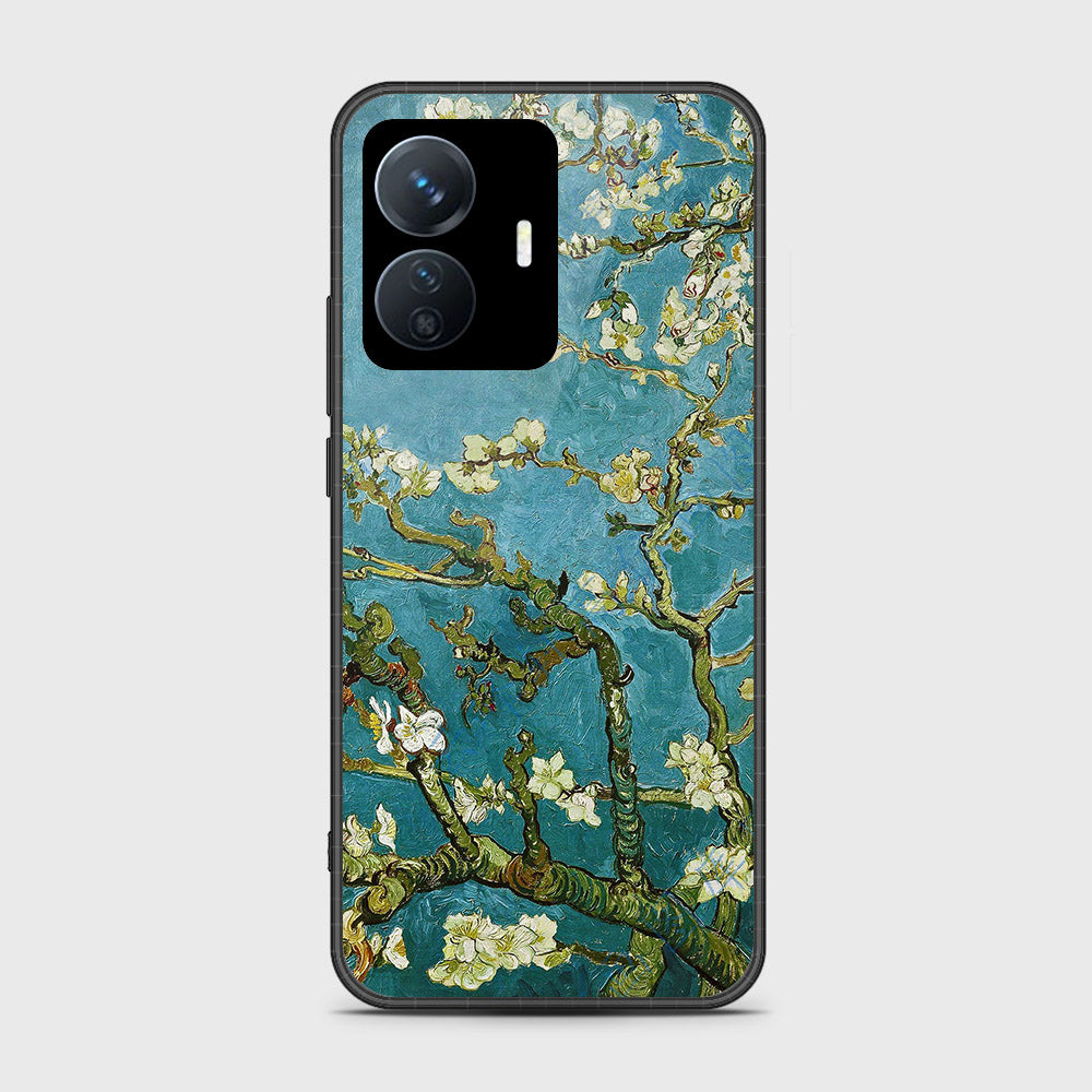 Vivo Y77e Cover- Floral Series 2 - HQ Ultra Shine Premium Infinity Glass Soft Silicon Borders Case