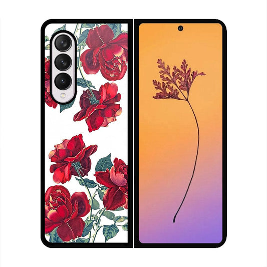 Samsung Galaxy Z Fold 4 5G Cover - Floral Series 2 - HQ Premium Shine Durable Shatterproof Case - Soft Silicon Borders (Fast Delivery)