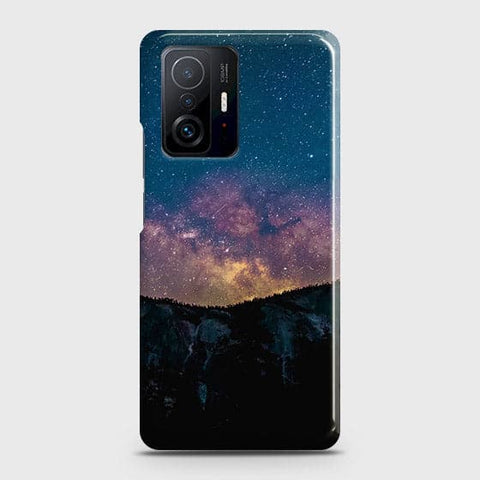 Xiaomi 11T Pro Cover - Matte Finish - Embrace Dark Galaxy  Trendy Printed Hard Case with Life Time Colors Guarantee