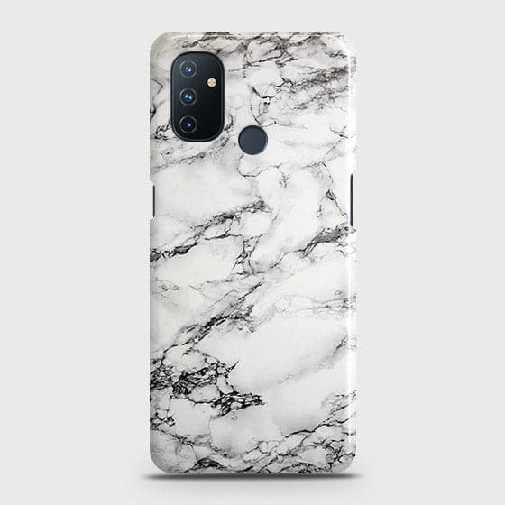 OnePlus Nord N100 Cover - Matte Finish - Trendy Mysterious White Marble Printed Hard Case with Life Time Colors Guarantee b65