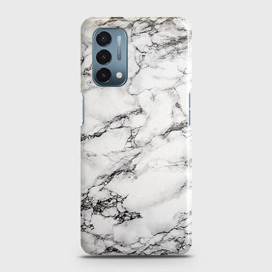 OnePlus Nord N200 5G Cover - Matte Finish - Trendy Mysterious White Marble Printed Hard Case with Life Time Colors Guarantee