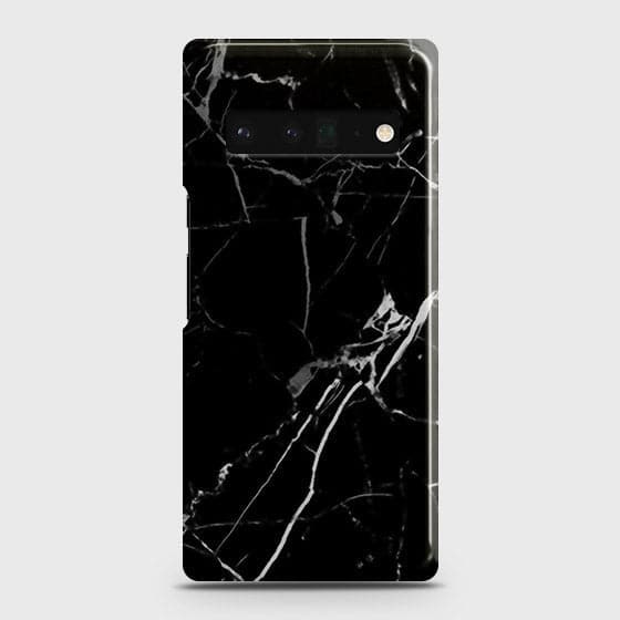 Google Pixel 6 Pro Cover - Black Modern Classic Marble Printed Hard Case with Life Time Colors Guarantee