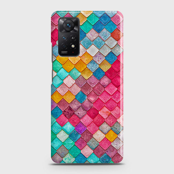 Xiaomi Redmi Note 11 Cover - Chic Colorful Mermaid Printed Hard Case with Life Time Colors Guarantee