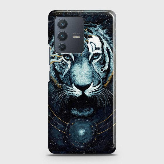 Vivo S12 Cover - Vintage Galaxy Tiger Printed Hard Case with Life Time Colors Guarantee