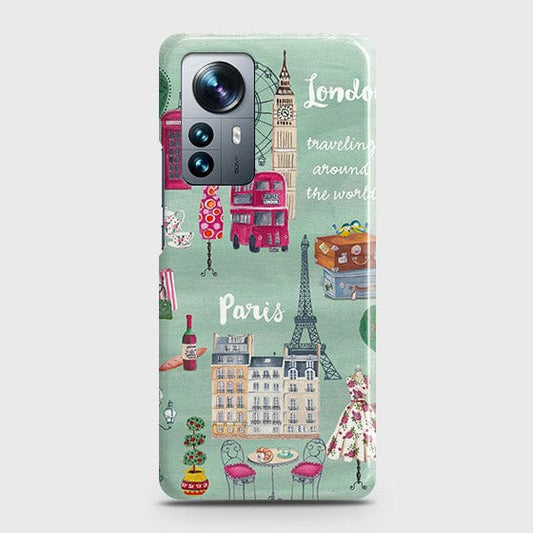 Xiaomi 12X Cover - Matte Finish - London, Paris, New York ModernPrinted Hard Case with Life Time Colors Guarantee