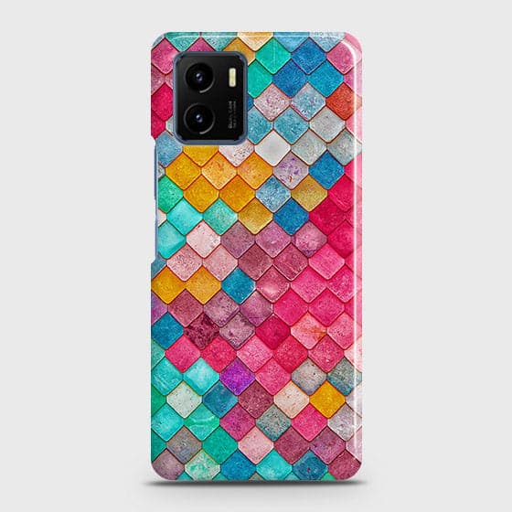 Vivo Y15s Cover - Chic Colorful Mermaid Printed Hard Case with Life Time Colors Guarantee