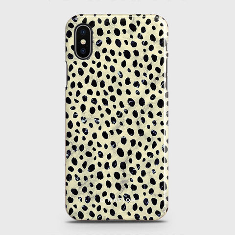 iPhone XS Cover - Bold Dots Series - Matte Finish - Snap On Hard Case with LifeTime Colors Guarantee