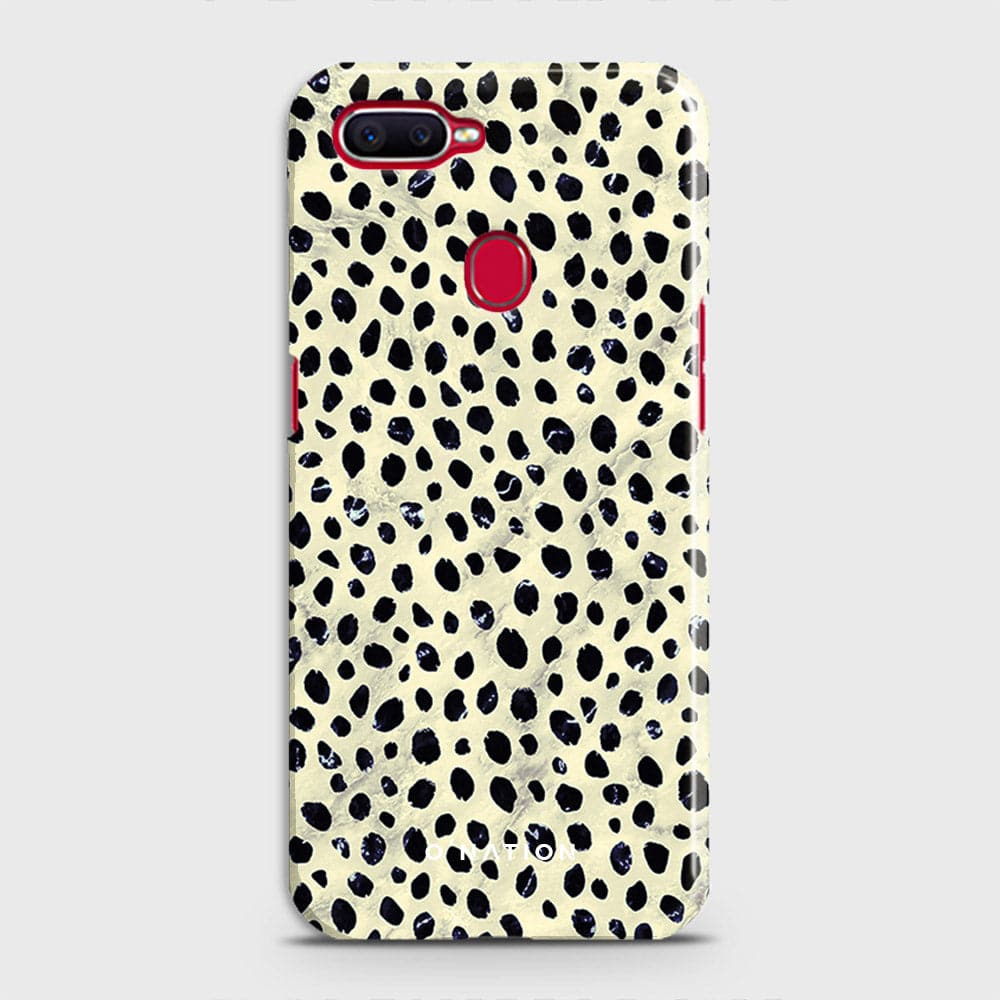 Oppo A7 Cover - Bold Dots Series - Matte Finish - Snap On Hard Case with LifeTime Colors Guarantee