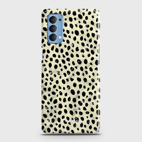 Oppo Reno 4 4G Cover - Bold Dots Series - Matte Finish - Snap On Hard Case with LifeTime Colors Guarantee