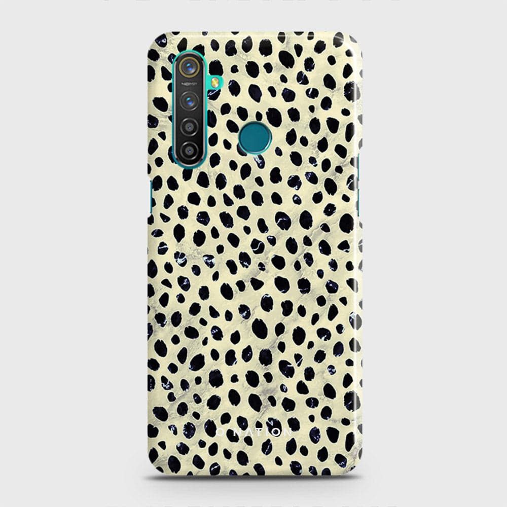 Realme 5 Cover - Bold Dots Series - Matte Finish - Snap On Hard Case with LifeTime Colors Guarantee