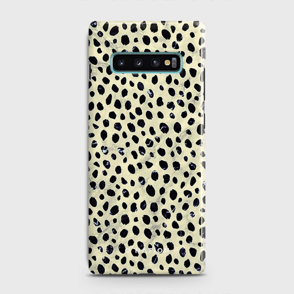 Samsung Galaxy S10 Plus Cover - Bold Dots Series - Matte Finish - Snap On Hard Case with LifeTime Colors Guarantee