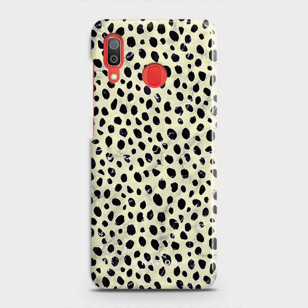 Samsung Galaxy A20 Cover - Bold Dots Series - Matte Finish - Snap On Hard Case with LifeTime Colors Guarantee