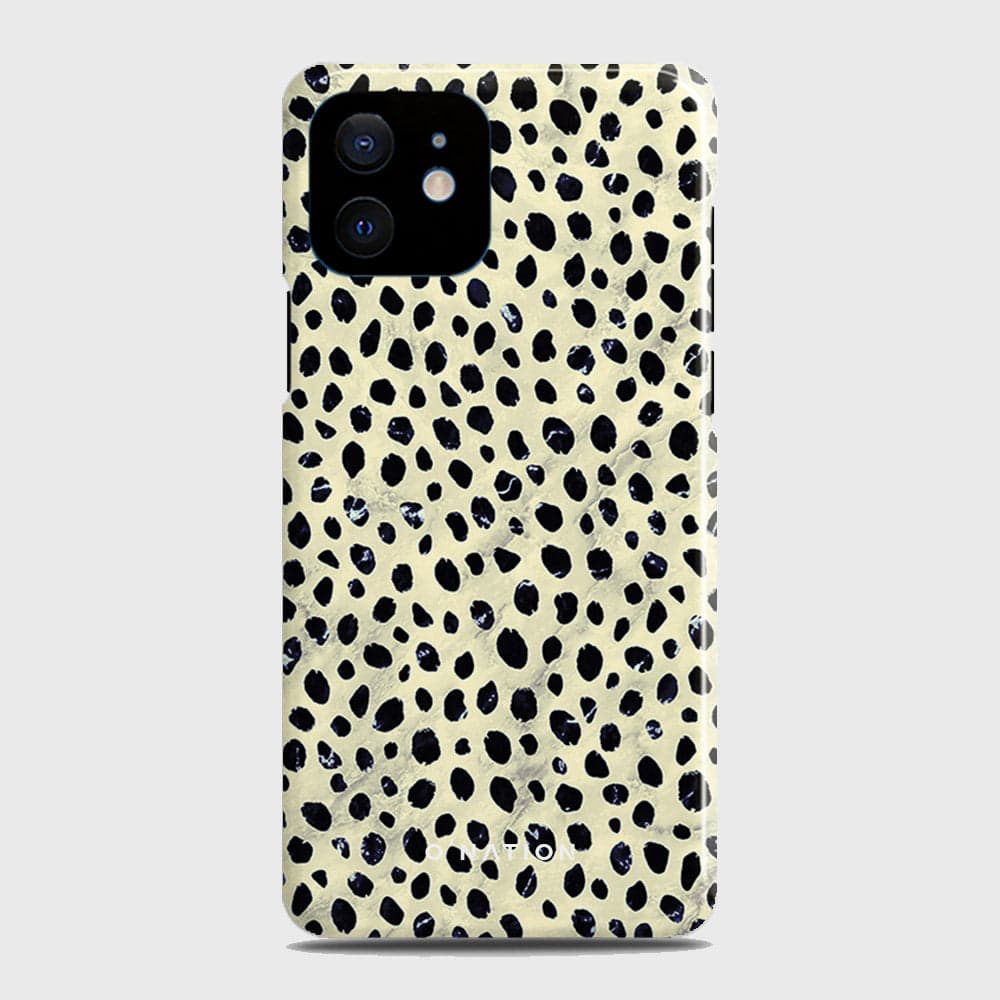 iPhone 12 Mini Cover - Bold Dots Series - Matte Finish - Snap On Hard Case with LifeTime Colors Guarantee