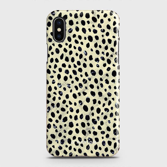 iPhone XS Max Cover - Bold Dots Series - Matte Finish - Snap On Hard Case with LifeTime Colors Guarantee