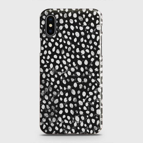 iPhone XS Cover - Bold Dots Series - Matte Finish - Snap On Hard Case with LifeTime Colors Guarantee