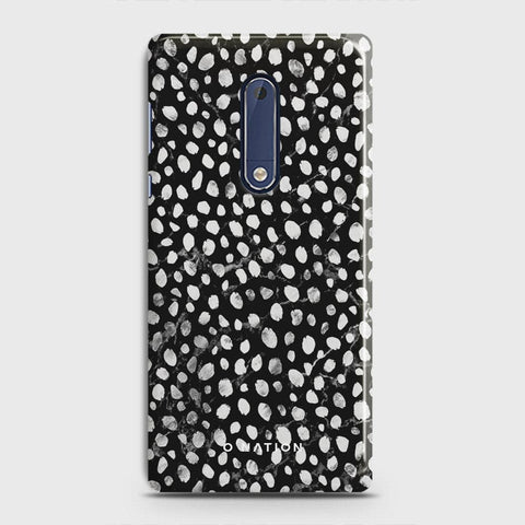 Nokia 5 Cover - Bold Dots Series - Matte Finish - Snap On Hard Case with LifeTime Colors Guarantee