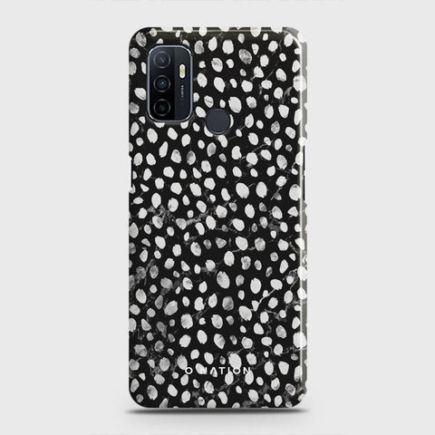 Oppo A53 Cover - Bold Dots Series - Matte Finish - Snap On Hard Case with LifeTime Colors Guarantee