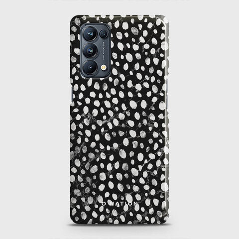 Oppo Reno 5 5G Cover - Bold Dots Series - Matte Finish - Snap On Hard Case with LifeTime Colors Guarantee