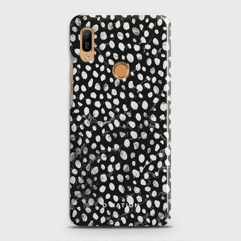 Huawei Y6 Prime 2019 Cover - Bold Dots Series - Matte Finish - Snap On Hard Case with LifeTime Colors Guarantee