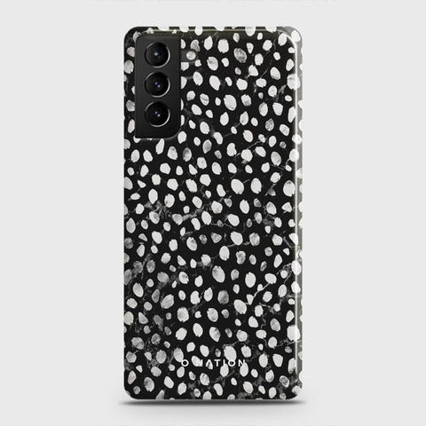 Samsung Galaxy S21 5G Cover - Bold Dots Series - Matte Finish - Snap On Hard Case with LifeTime Colors Guarantee