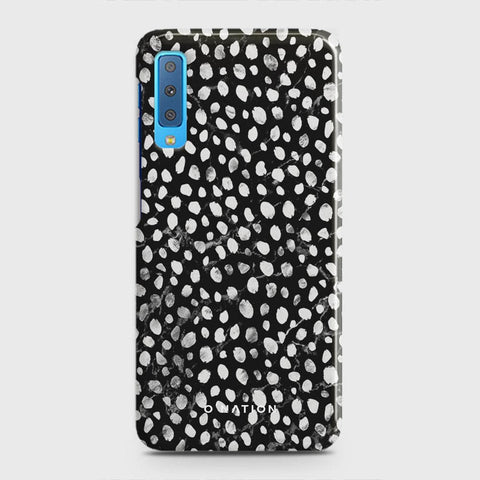 Samsung A7 2018 Cover - Bold Dots Series - Matte Finish - Snap On Hard Case with LifeTime Colors Guarantee