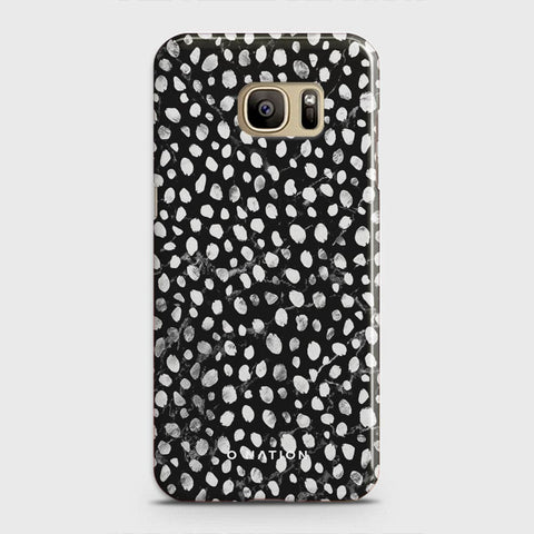 Samsung Galaxy S7 Edge Cover - Bold Dots Series - Matte Finish - Snap On Hard Case with LifeTime Colors Guarantee