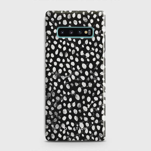 Samsung Galaxy S10 Plus Cover - Bold Dots Series - Matte Finish - Snap On Hard Case with LifeTime Colors Guarantee